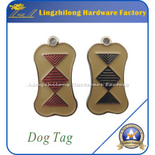 Etiqueta de perro de metal esmaltada suave personalizada